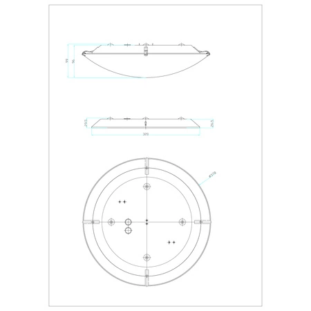 Lampa sufitowa STANDARD E27 60W Szkło | Biały