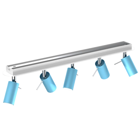 Lampa sufitowa PRESTON BLUE/WHITE 5x mini GU10