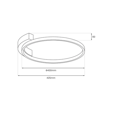 Lampa sufitowa LUNA 18W LED