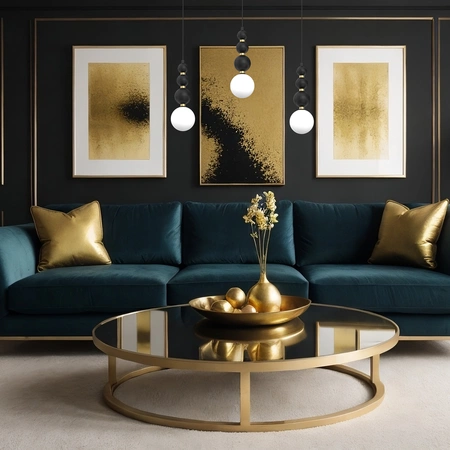 Lampa wisząca BOULE Black 3xG9