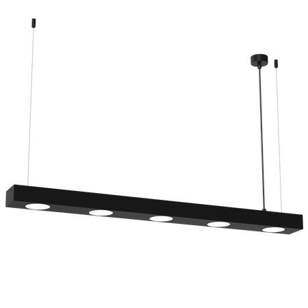 Lampa wisząca ALEXANDER, MLP8834, czarna, 5x11W GX53