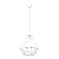 Lampa wisząca BASKET, biała, 1x60W E27, MLP7212