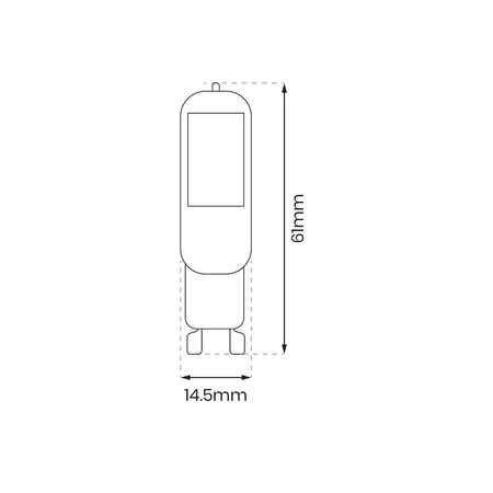 Żarówka COB LED 2W G9 4000K
