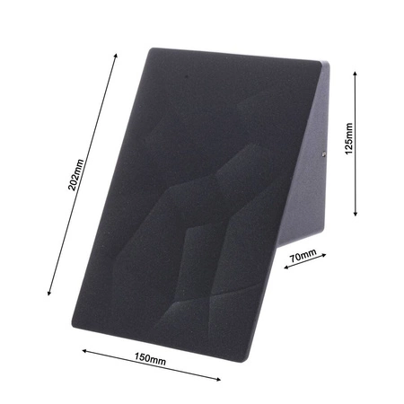 Zewnętrzny kinkiet LED CRACKS na elewację 095