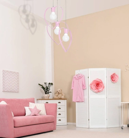 Lampa wisząca AMORE PINK 3xE27 MLP9954