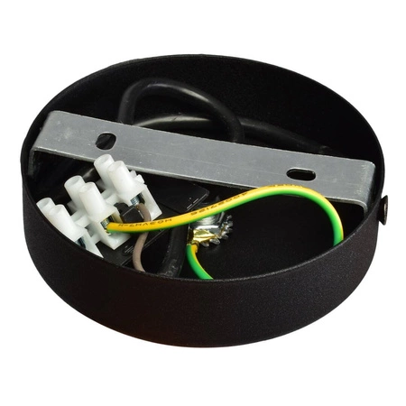 Lampa sufitowa SALMA, czarny/drewno, 2x60W E27, MLP6296