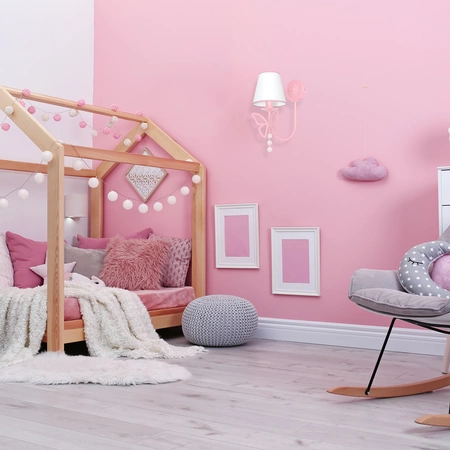 Kinkiet dziecięcy CHARLOTTE różowy