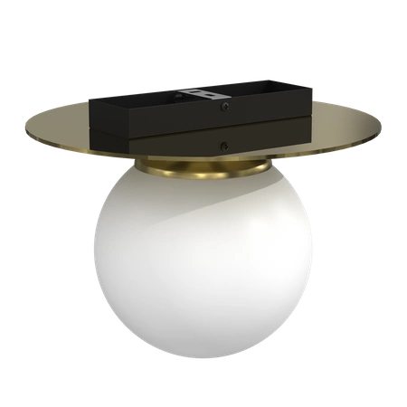 Lampa sufitowa PLATO, MLP7968, biały/złoty, 1x40W E14