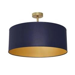 Nowoczesna lampa sufitowa BEN NAVY BLUE/GOLD 3xE27 MLP6457