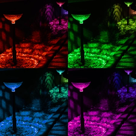 Słupek Solarny Tom RGB IP44 2-pak