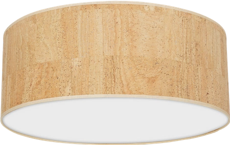 Lampa sufitowa CORK, MLP7521, 50 cm, biały/korkowy, 3x40W E27