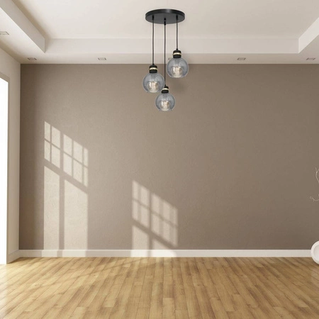 Lampa wisząca koło OMEGA BLACK / GOLD MLP6533