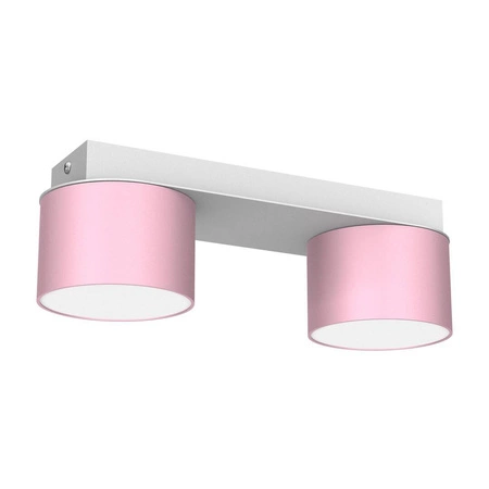 Lampa sufitowa listwa DIXIE PINK 2x GX53 szer. 24cm | różowy