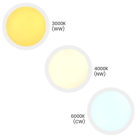Plafon MAQ 24W 3CCT Biały