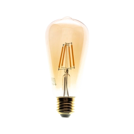 Żarówka Filamentowa LED, E27, ST64, 6W, barwa ciepła 2700K, 700lm, Amber