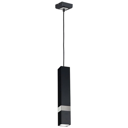 Nowoczesna lampa wisząca VIDAR BLACK/CHROME 1xGU10 MLP6287