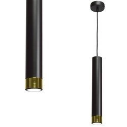 Nowoczesna lampa wisząca DANI BLACK/GOLD 1xGU10 MLP6239