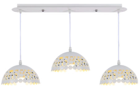 Lampa wisząca LISA , ML6139, biały/złoty, 3x60W E27