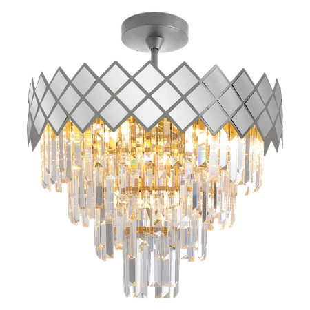 Lampa sufitowa CARISMA, chrom/transparentny, 9x40W E14, ML8888