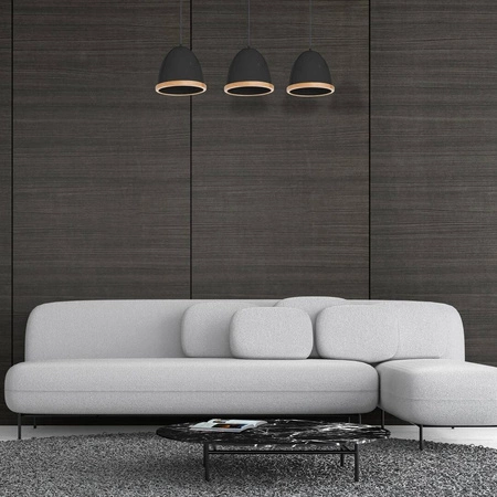 Lampa wisząca nowoczesna zwis STUDIO III czarny szer. 65cm