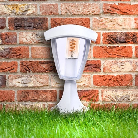 Lampa ogrodowa stojąca FOX WHITE 1xE27 Mała EKO3513