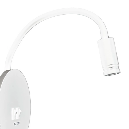 Lampka nocna BASE 8W+2W WHITE ML6353