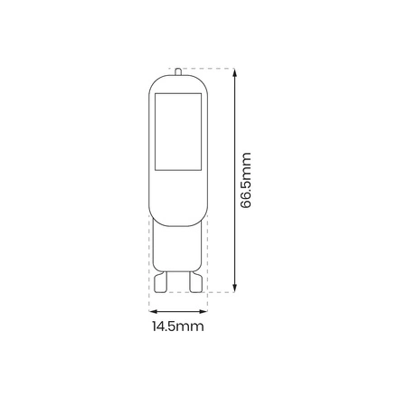 Żarówka COB LED 4W G9 4000K