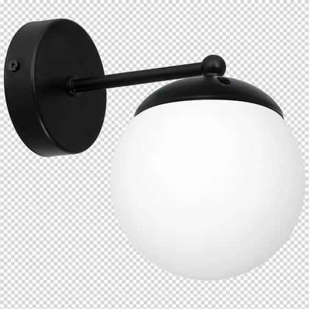 Nowoczesna lampa ścienna kinkiet LIMA BLACK 1xE14 MLP6521