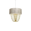 Nowoczesna lampa wisząca ALMERIA WHITE/GOLD 1xE27 MLP6447
