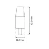 Żarówka COB 2W G4 12V 4000K Silikon