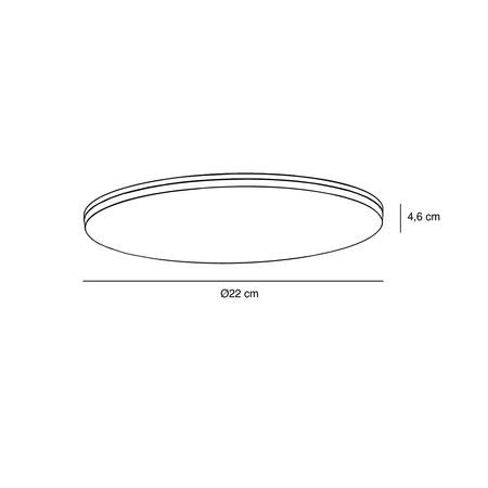 Lampa sufitowa VIC LED 4000K Biała neutralna Plastik | Biały