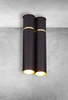 Lampa sufitowa LYNX, czarny/złoty, 2x40W E14, MZ5006
