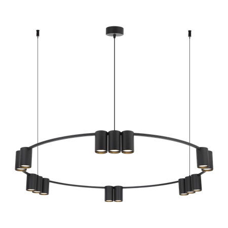 Lampa wisząca (koło) GENESIS BLACK 15xGU10