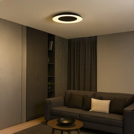 Lampa sufitowa Piattino Czarny 30W LED 3000K-4000k-6000K