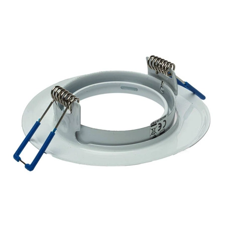 Oczko okrągłe białe GU10 1x5W LED barwa ciepła 3000K EKZ2556