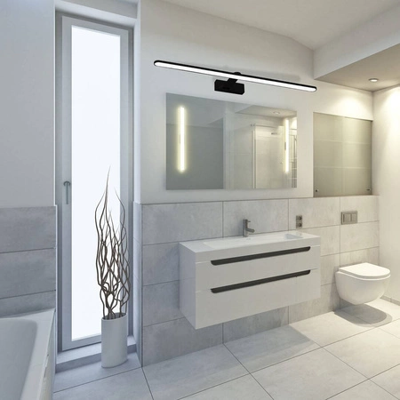 Kinkiet nad lustro SPLASH BLACK 21W LED 100cm ML5725