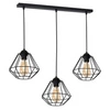 INDUSTRIALNA Lampa wisząca COLIN BLACK 3xE27 MLP4790