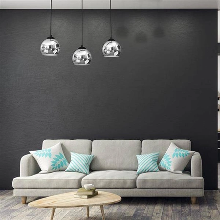 Lampa wisząca TORO, MLP7468, czarny/chrom, 3x40W E27