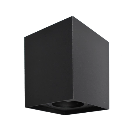 Natynkowy spot sufitowy Bima Square Black GU10 | Czarny
