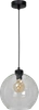 Lampa wisząca SOFIA, czarny/transparentny, 1x60W E27, MLP6576