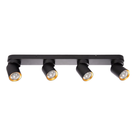 Lampa Sufitowa Andy 4xGU10 Czarny + Złoty
