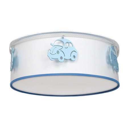 Lampa sufitowa AUTOMOBILE, biały/niebieski, 2x60W E27, MLP8285