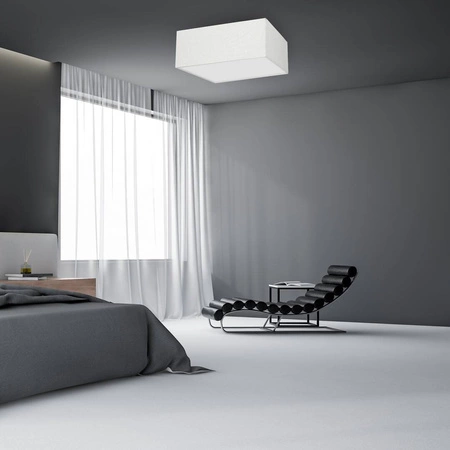 Lampa sufitowa ALBION, MLP7507, biel/bawełna, 3x60W E27