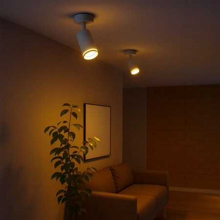 Oprawa Pipe Ring Spot Biały 1xGU10