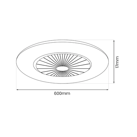 Lampowentylator Zephyr Biały 48W LED+ PILOT