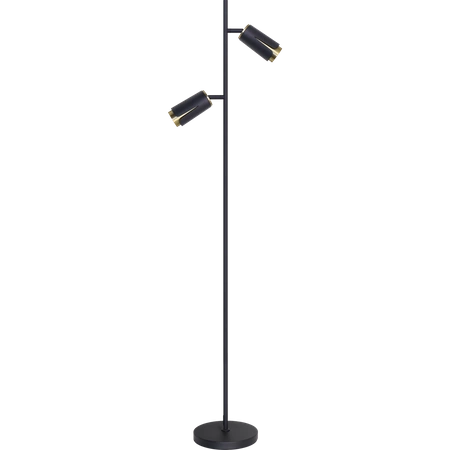 FLOWER BLACK GOLD LAMPA PODŁOGOWA 1xGU10