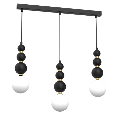 Lampa wisząca BOULE Black 3xG9
