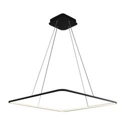 Lampa wisząca kwadratowa NIX BLACK LED 40cm ciepła 3000K