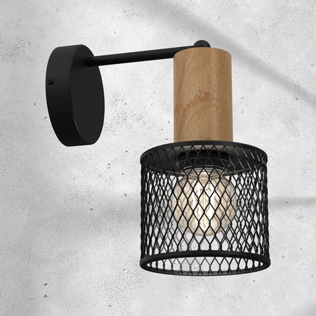 Kinkiet SOBRESA 1xE27 | Czarny