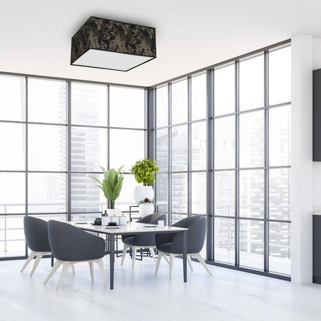 Lampa sufitowa SATINO, czarny/złoty, 2x60W E27, MLP7314